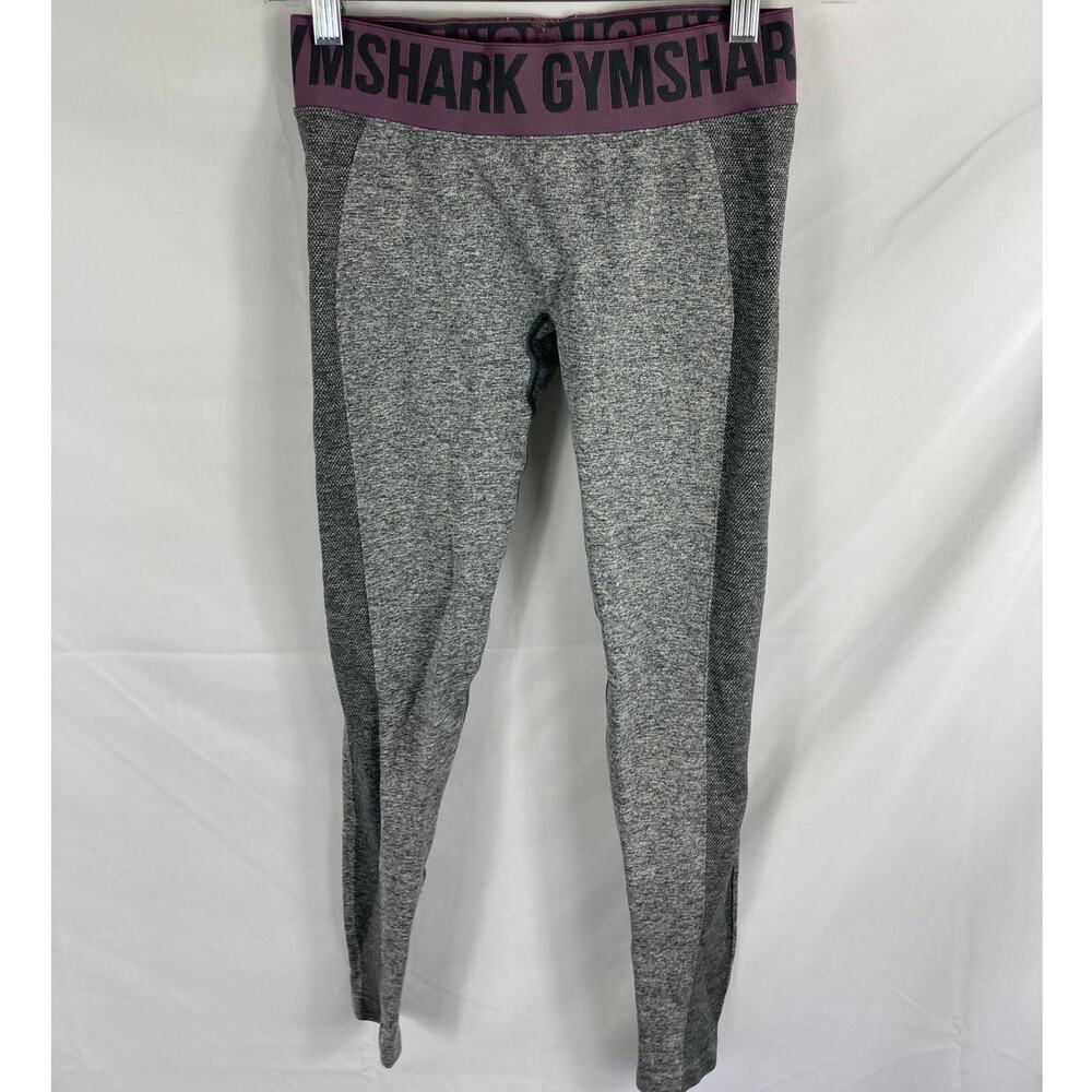 Gymshark Two Toned Purple Waistband Leggings Size Small - Picture 1 of 4